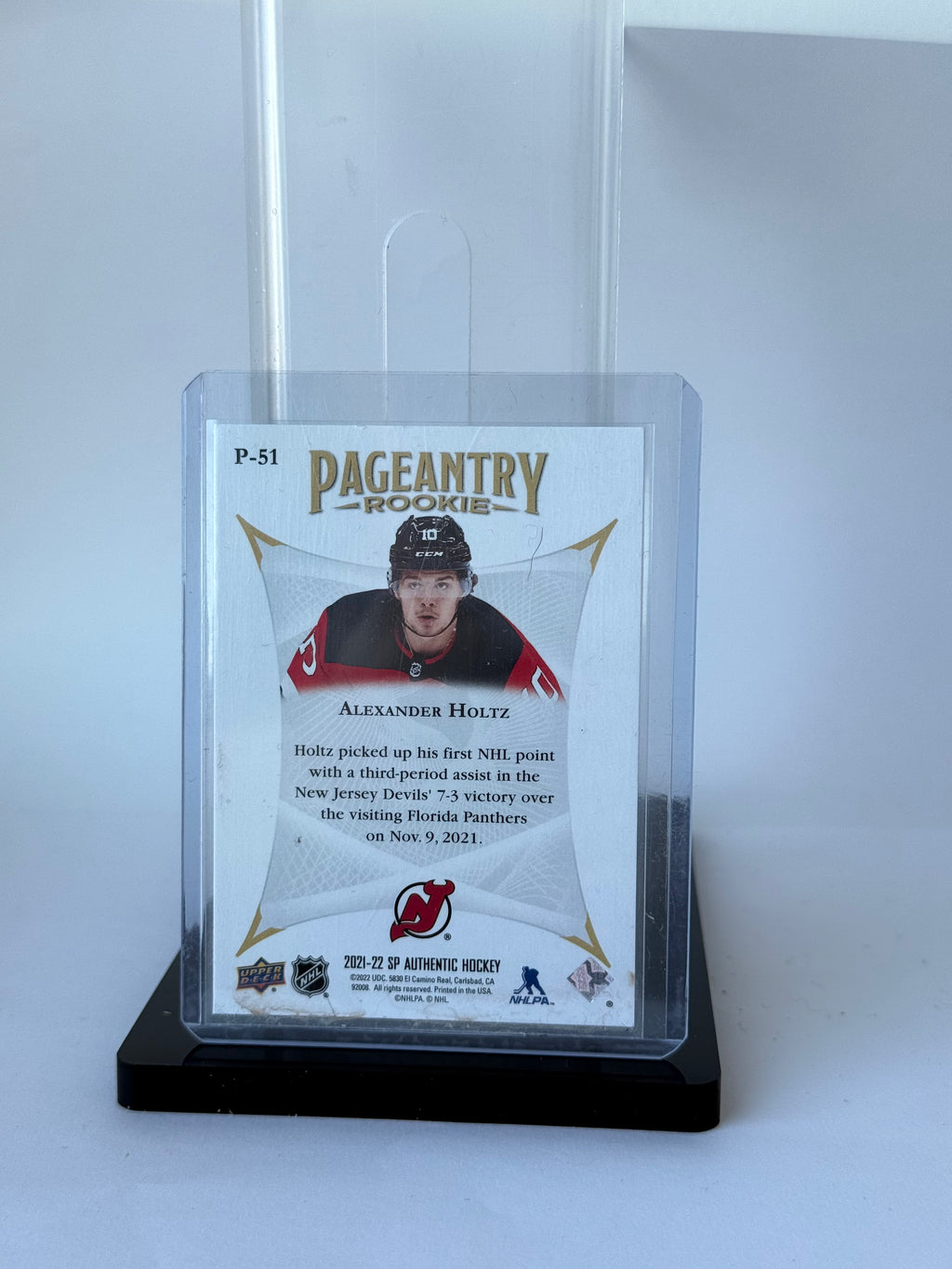 alexander Holtz - Pageantry rookie