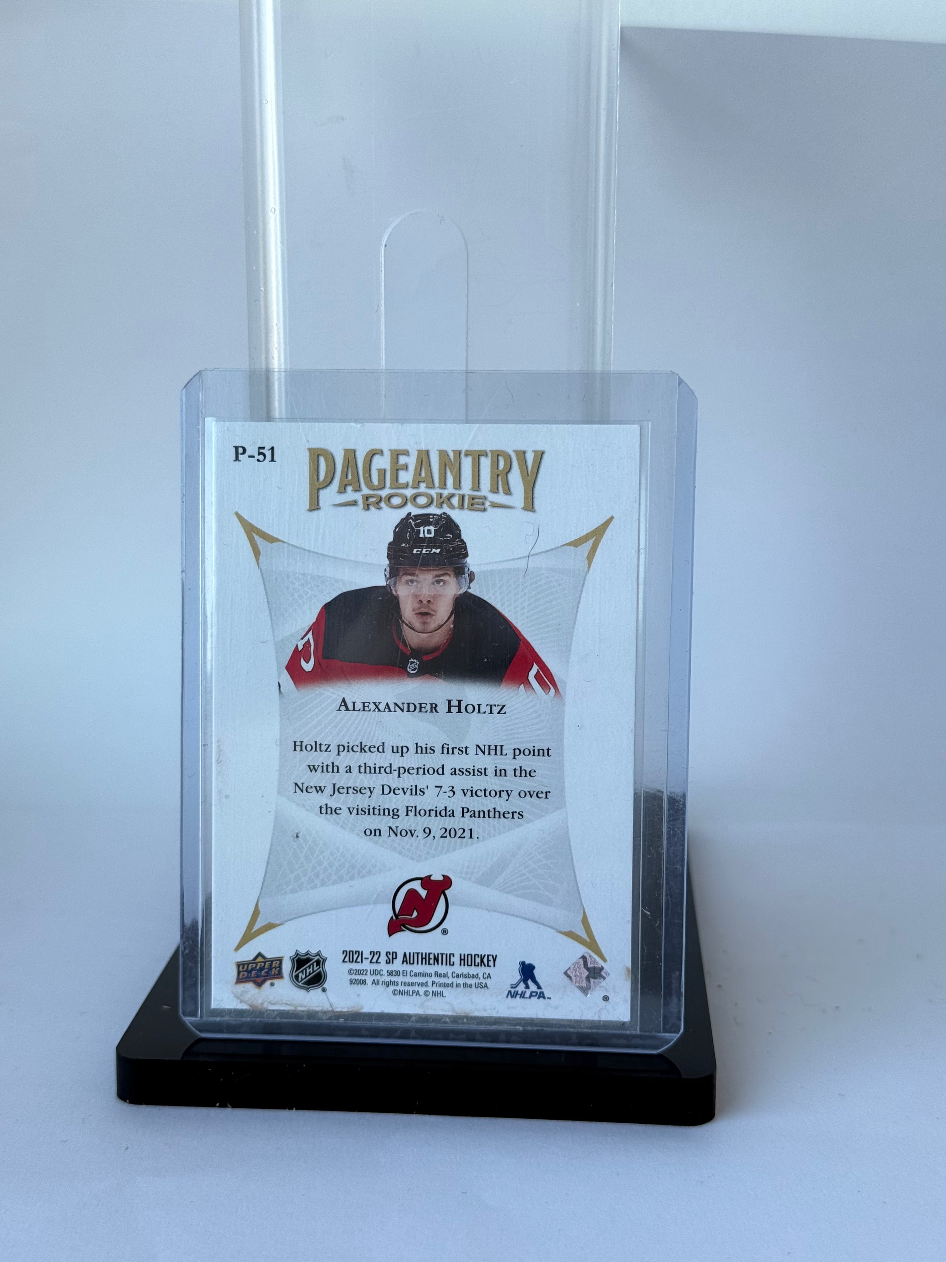 alexander Holtz - Pageantry rookie