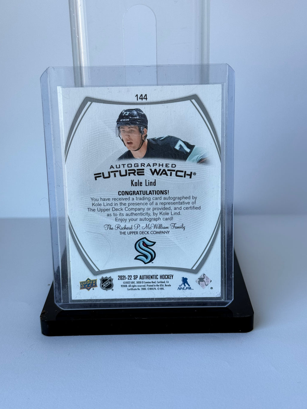Kole Lind - Autographed future watch