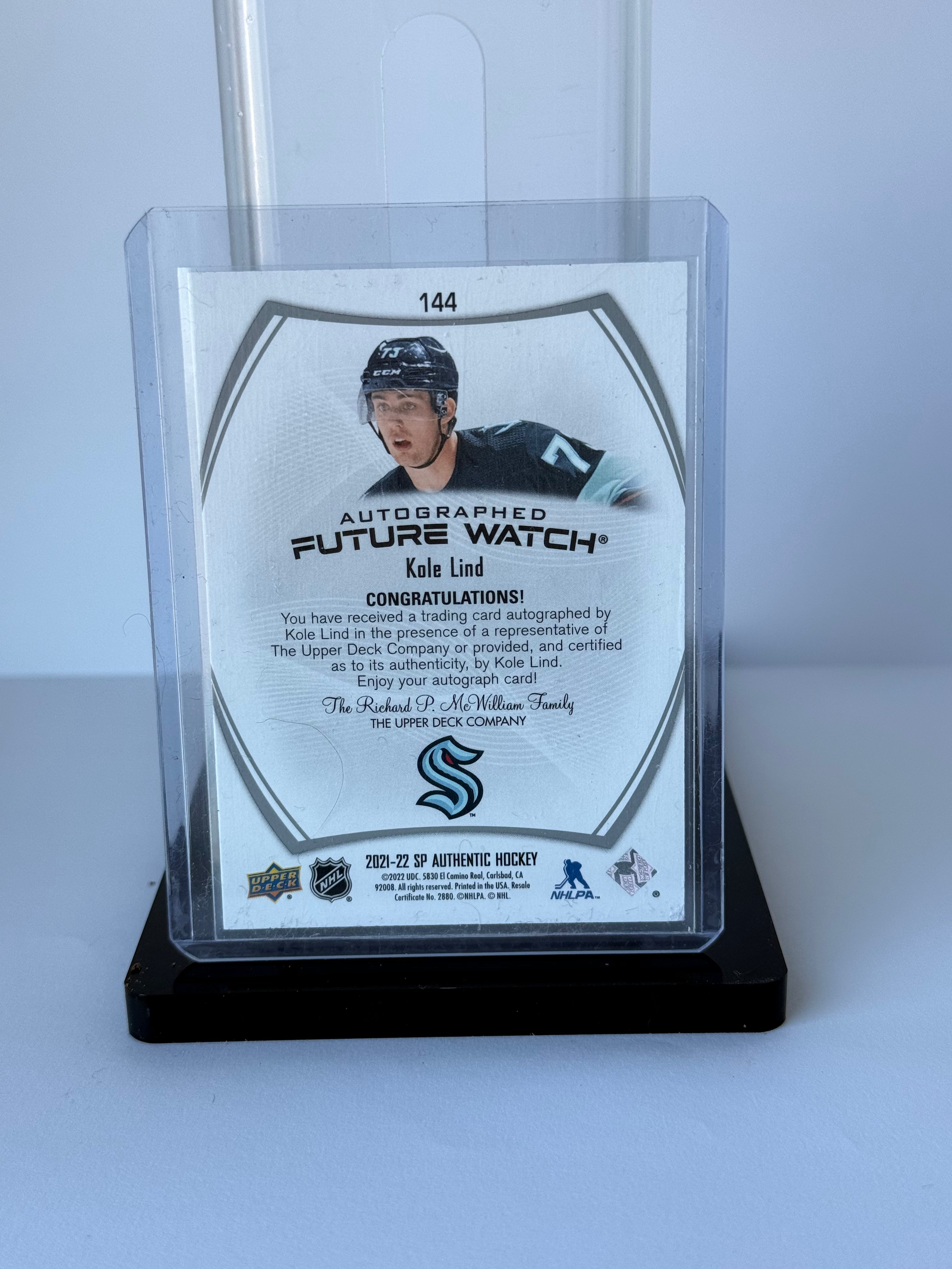 Kole Lind - Autographed future watch